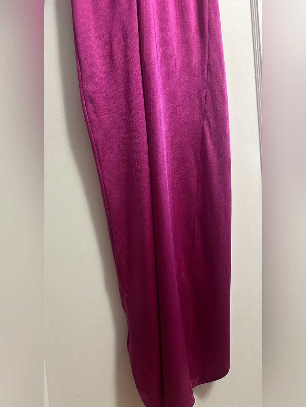 Bronx and Banco Magenta Wrap Maxi Dress with High Slit - Picture 11 of 16